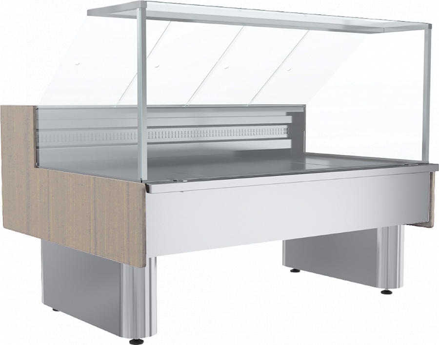 Витрина морозильная Carboma GC110 SL 0,94-1-1 (ВХСн-0,94 GC110) (статика, выносной агрегат, без боковин)